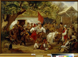Het huwelijksfeest door Ivan Ivanovich Sokolov