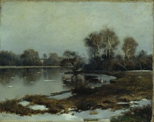 Overstromingswater, 1880s door Ivan Ivanovich Yendogurov
