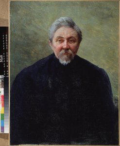 Portret van schrijver Dmitry Mamine Sibiriak (1852-1912)