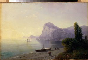 De vesting van Soudak door Ivan Konstantinovich Aivazovsky