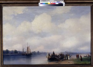 De aankomst van Peter de Grote (Peter I van Rusland) door Ivan Konstantinovich Aivazovsky
