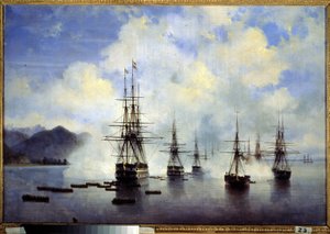 De landing van generaal Nikolai Nikolaievitch Raievski in Subashi, juli 1839 door Ivan Konstantinovich Aivazovsky