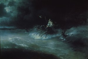 Poseidons reis over de zee, 1894 door Ivan Konstantinovich Aivazovsky