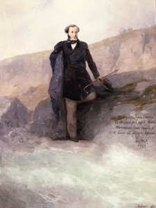 Pushkin (1799-1837) aan de kust van de Zwarte Zee, 1897