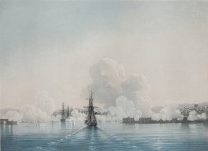 Sebastopol. Fort Constantine. Fort Nicholas, 1850s door Ivan Konstantinovich Aivazovsky