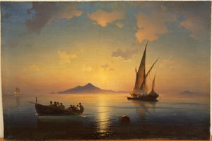 De Baai van Napels door Ivan Konstantinovich Aivazovsky
