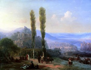 Uitzicht op Tiflis