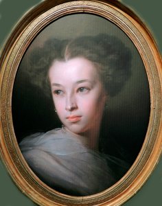 Portret van Natalia Alexandrovna Pushkina, Gravin van Merenberg (1836-1913), Dochter van de dichter door Ivan Kosmich Makarov