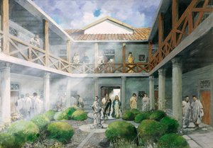Muur Romeinse site, Letocetum door Ivan Lapper