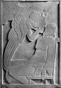 De Annunciatie (laag reliëf) door Ivan Mestrovic