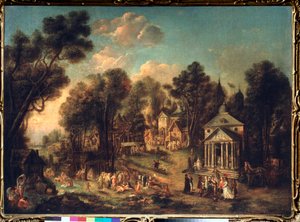 De Tempelviering door Ivan Michailovich Tankov