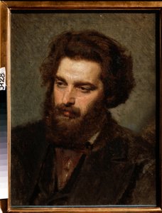 Portret van de kunstenaar A. Kuindzhi door Ivan Nikolaevich Kramskoy