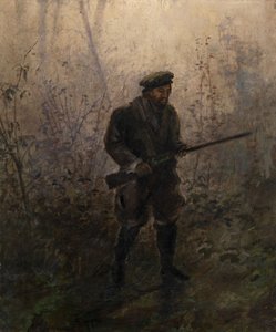 Jager in het bos