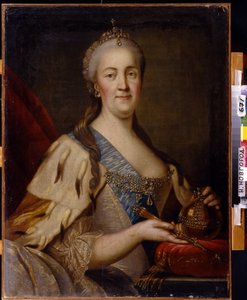 Portret van keizerin Catharina II door Ivan Semyonovich Sablukov