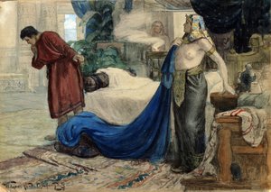 "Jozef en de vrouw van Putifar", ca.1900 (aquarel, gouache)