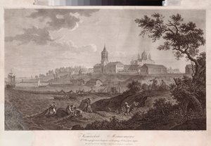 Het Konevsky-klooster van de Geboorte van de Maagd in Konevets door Ivan Vasilievich Chessky