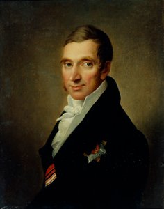 Portret van de arts Johann-Georg von Ruehl 1768-1846, 1823