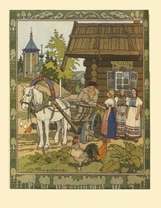 Illustratie voor het sprookje De Veer van Finist de Valk, 1901-1902 door Ivan Yakovlevich Bilibin
