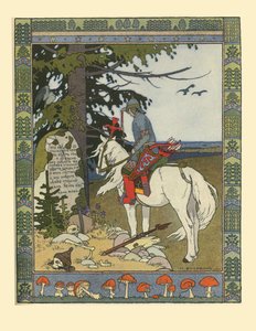 Illustratie voor het sprookje van Ivan Tsarevich, de Vuurvogel en de Grijze Wolf, 1902 door Ivan Yakovlevich Bilibin