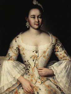 Portret van Stepanida Yakovleva 1738-1781, na 1757