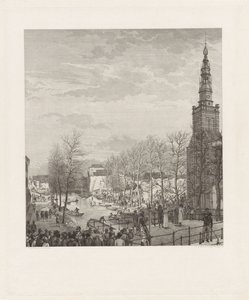 Verwoesting op de Steenschuur na de Leidse buskruitramp, 1807