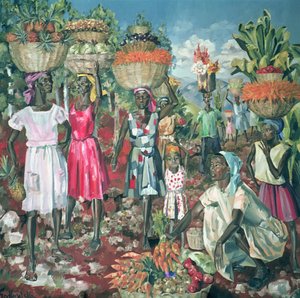 Les Marchandes, 1961 door Izabella Godlewska de Aranda
