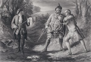 Illustratie voor Rob Roy (gravure) door J.B. (after) MacDonald