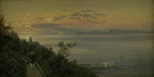 Uitzicht vanaf de heuvels boven Castellamare bij Napels
