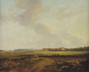 Uitzicht op Engelholm bij Præstø in Seeland
