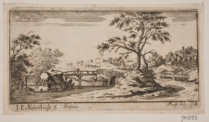 Landschap door J.E. Keyserlingk