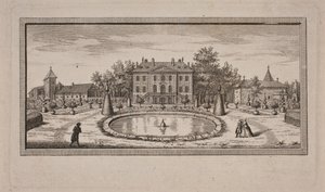 Bonnets woning in Genthod door J.F. Clemens