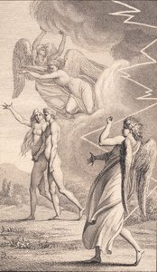 Illustratie bij Ewalds "Adam en Eva". V door J.F. Clemens