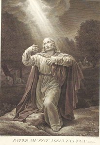 Christus in de Hof van Getsemane door J.F. Clemens