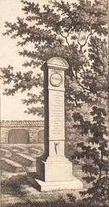 Het monument voor Riber door J.F. Clemens