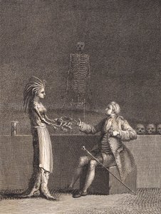 Niels Klim in de anatomiekamer door J.F. Clemens