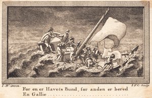 Peder Paars jacht in nood op zee