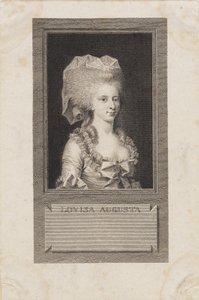 Portret van prinses Louisa Agusta door J.F. Clemens