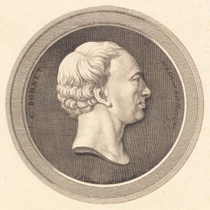 Reliefmedaillon met portret van Bonnet door J.F. Clemens