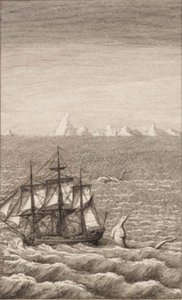 Het schip en het zeemonster door J.F. Clemens