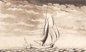 Suite van schepen. Koningsjacht door J.F. Clemens