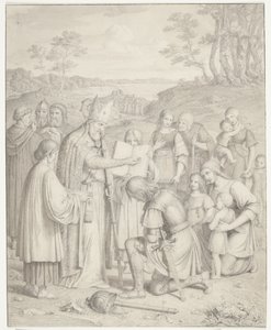 De eerste christelijke doop van de Denen door J.L. Lund