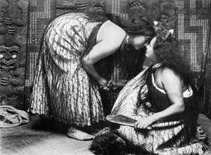 Hongi Maori groeten, 1908-1909