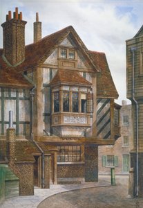 Huizen in Bishopsgate, City of London, 1860 door JL Stewart