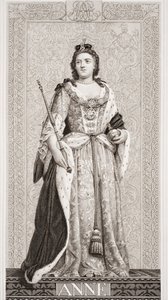 Koningin Anne (1665-1714) uit `Illustraties van Engelse en Schotse Geschiedenis