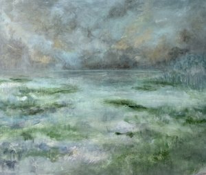 Mistige moerasgroen door JMF FINE ART