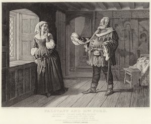 Falstaff en mevrouw Ford, Merry Wives of Windsor, Act III, Scene III