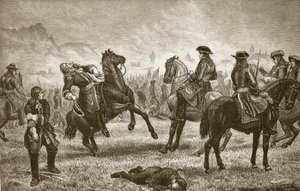 Willem III bij het beleg van Namen, gegraveerd door Butterworth en Heath