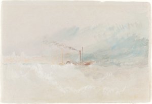 Een pakketboot bij Dover