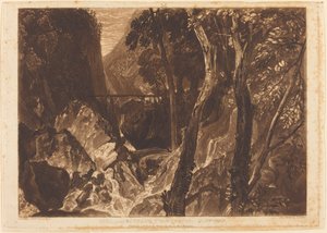 Molen bij de Grand Chartreuse, gepubliceerd 1816 door Joseph Mallord William Turner