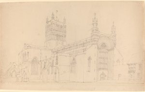 Tewkesbury Abdij door Joseph Mallord William Turner